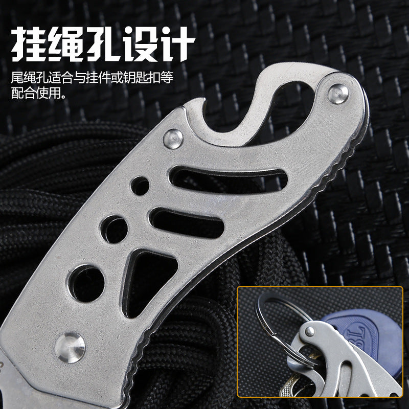 Bushcraft Folding Knife Multi-functional Pocketed EDC knife-3