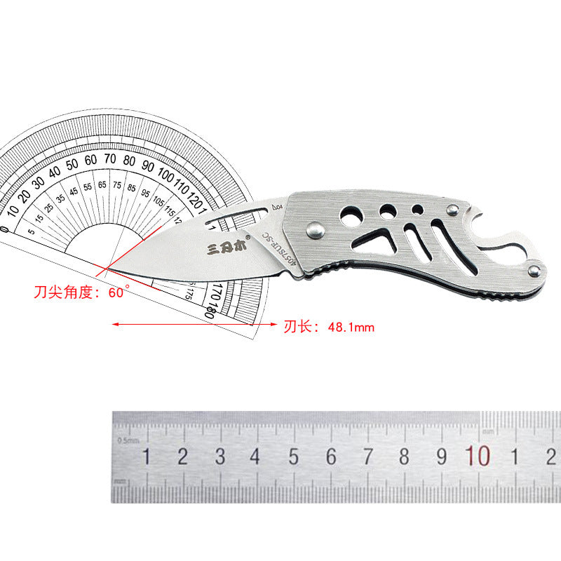 Bushcraft Folding Knife Multi-functional Pocketed EDC knife-4
