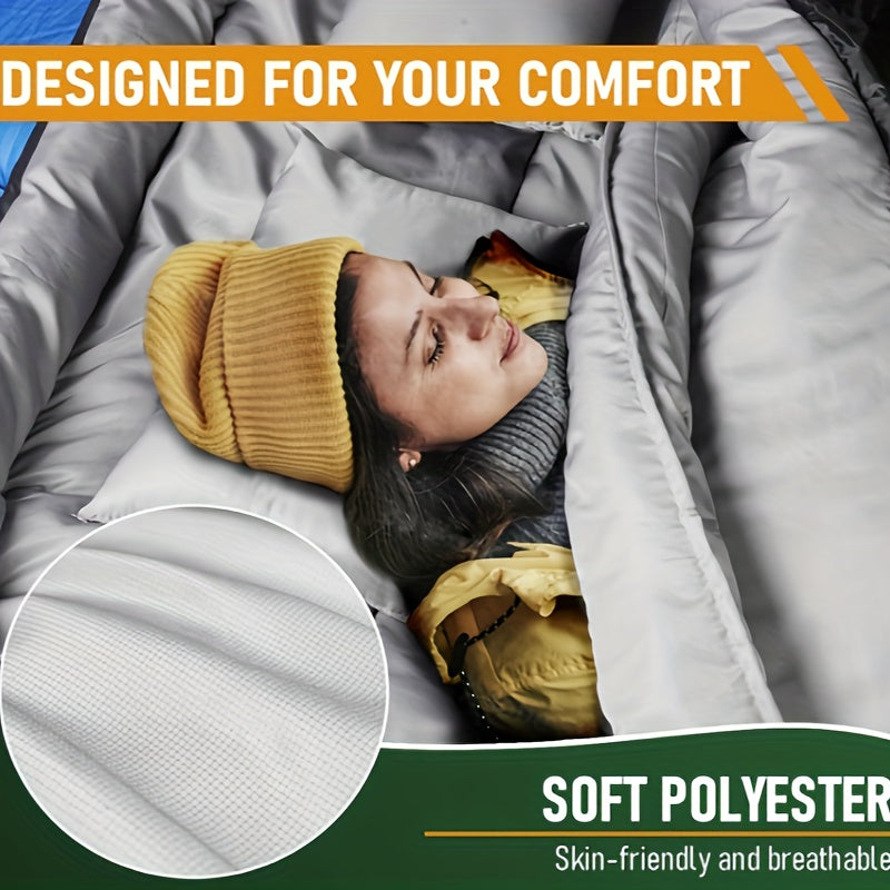 Double Sleeping Bag for Camping and Hiking Couples-4